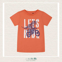 🇨🇦 Deux Par Deux Organic Jersey T-Shirt - Dino on Bike, CoCo & KaBri Children's Boutique