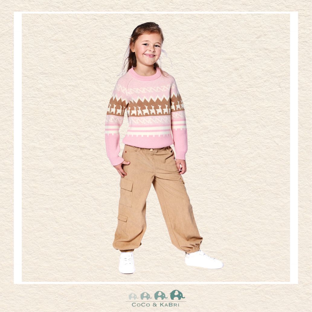 🇨🇦 Deux Par Deux Parachute Corduroy Pants with Cargo Pockets - Cafe Au Lait, CoCo & KaBri Children's Boutique