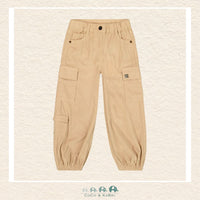 🇨🇦 Deux Par Deux Parachute Corduroy Pants with Cargo Pockets - Cafe Au Lait, CoCo & KaBri Children's Boutique