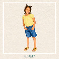 🇨🇦 Deux Par Deux: Peasant Top Yellow Gingham, CoCo & KaBri Children's Boutique