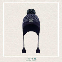🇨🇦 Deux Par Deux Peruvian Knit Hat Heather Blue, CoCo & KaBri Children's Boutique