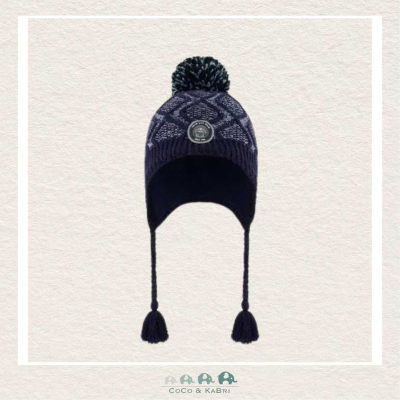 🇨🇦 Deux Par Deux Peruvian Knit Hat Heather Blue, CoCo & KaBri Children's Boutique