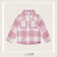 🇨🇦 Deux Par Deux: Plaid Overshirt With Pockets - Lilac, CoCo & KaBri Children's Boutique
