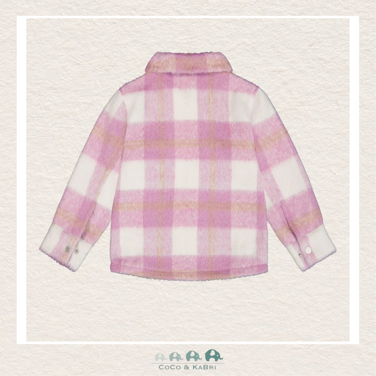 🇨🇦 Deux Par Deux: Plaid Overshirt With Pockets - Lilac, CoCo & KaBri Children's Boutique