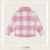 🇨🇦 Deux Par Deux: Plaid Overshirt With Pockets - Lilac, CoCo & KaBri Children's Boutique