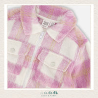 🇨🇦 Deux Par Deux: Plaid Overshirt With Pockets - Lilac, CoCo & KaBri Children's Boutique