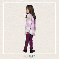 🇨🇦 Deux Par Deux: Plaid Overshirt With Pockets - Lilac, CoCo & KaBri Children's Boutique