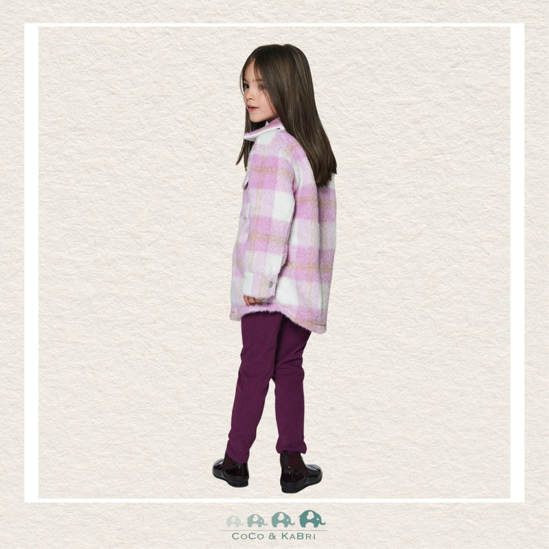 🇨🇦 Deux Par Deux: Plaid Overshirt With Pockets - Lilac, CoCo & KaBri Children's Boutique
