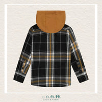 🇨🇦 Deux Par Deux: Plaid Shirt with Jersey Hood, CoCo & KaBri Children's Boutique