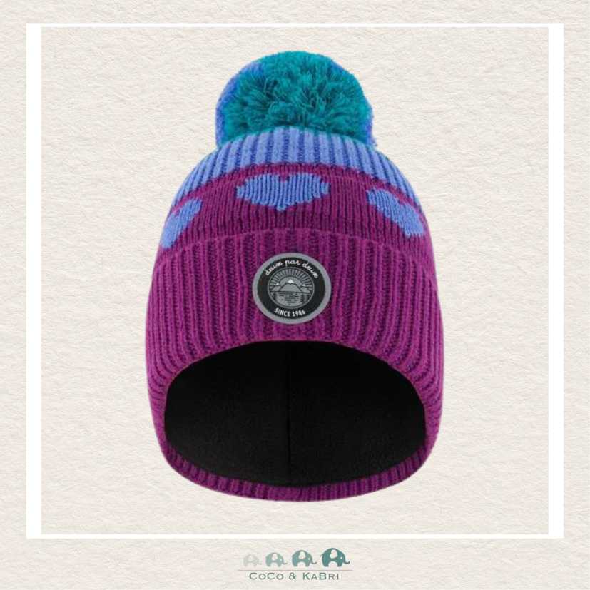 🇨🇦 Deux Par Deux Pompom Knit Hat Gradient Mauve, CoCo & KaBri Children's Boutique