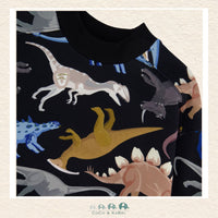 🇨🇦 Deux Par Deux Printed Fleece Sweatshirt - Dinos, CoCo & KaBri Children's Boutique