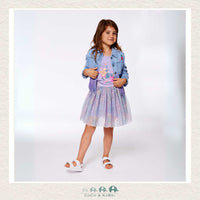 🇨🇦 Deux Par Deux Printed Mesh Skirt - Flamingo Jungle, CoCo & KaBri Children's Boutique