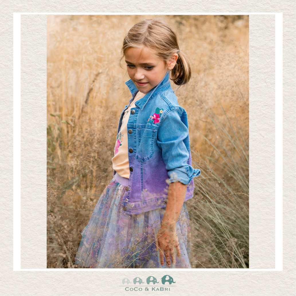 🇨🇦 Deux Par Deux Printed Mesh Skirt - Flamingo Jungle, CoCo & KaBri Children's Boutique