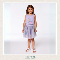 🇨🇦 Deux Par Deux Printed Organic Jersey Lavender Tank Top, CoCo & KaBri Children's Boutique