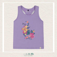 🇨🇦 Deux Par Deux Printed Organic Jersey Lavender Tank Top, CoCo & KaBri Children's Boutique