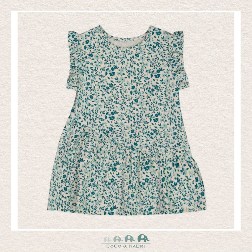 🇨🇦 Deux Par Deux Printed Organic Jersey Long Top Printed Blue, CoCo & KaBri Children's Boutique