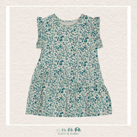 🇨🇦 Deux Par Deux Printed Organic Jersey Long Top Printed Blue, CoCo & KaBri Children's Boutique