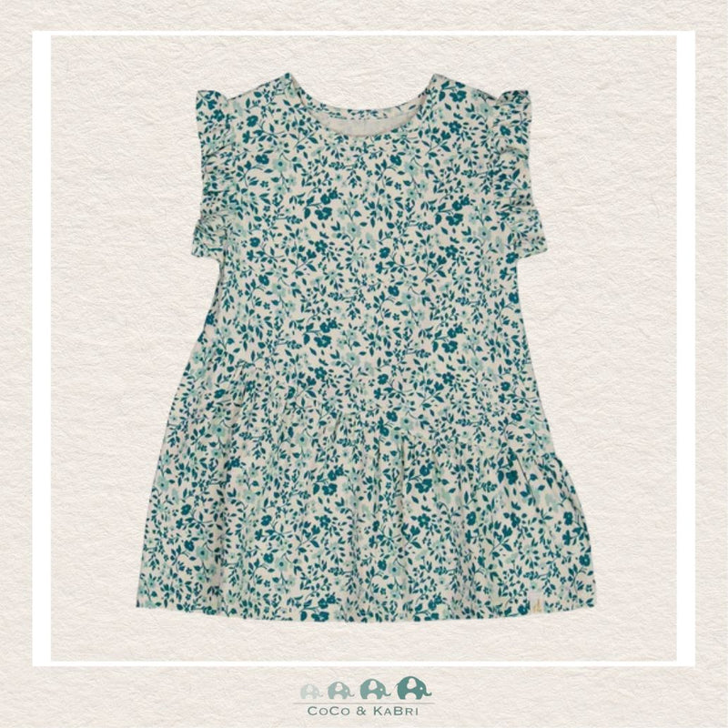 🇨🇦 Deux Par Deux Printed Organic Jersey Long Top Printed Blue, CoCo & KaBri Children's Boutique