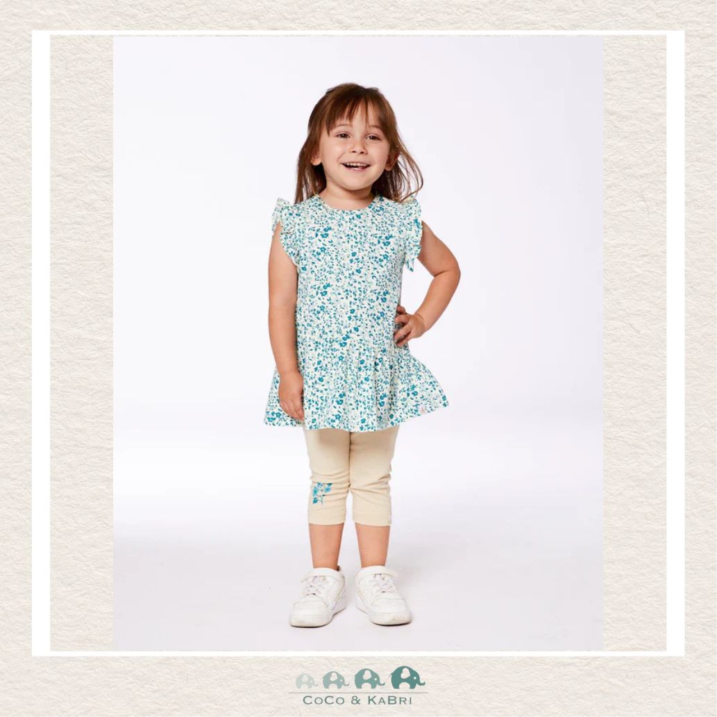 🇨🇦 Deux Par Deux Printed Organic Jersey Long Top Printed Blue, CoCo & KaBri Children's Boutique