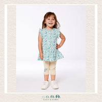 🇨🇦 Deux Par Deux Printed Organic Jersey Long Top Printed Blue, CoCo & KaBri Children's Boutique