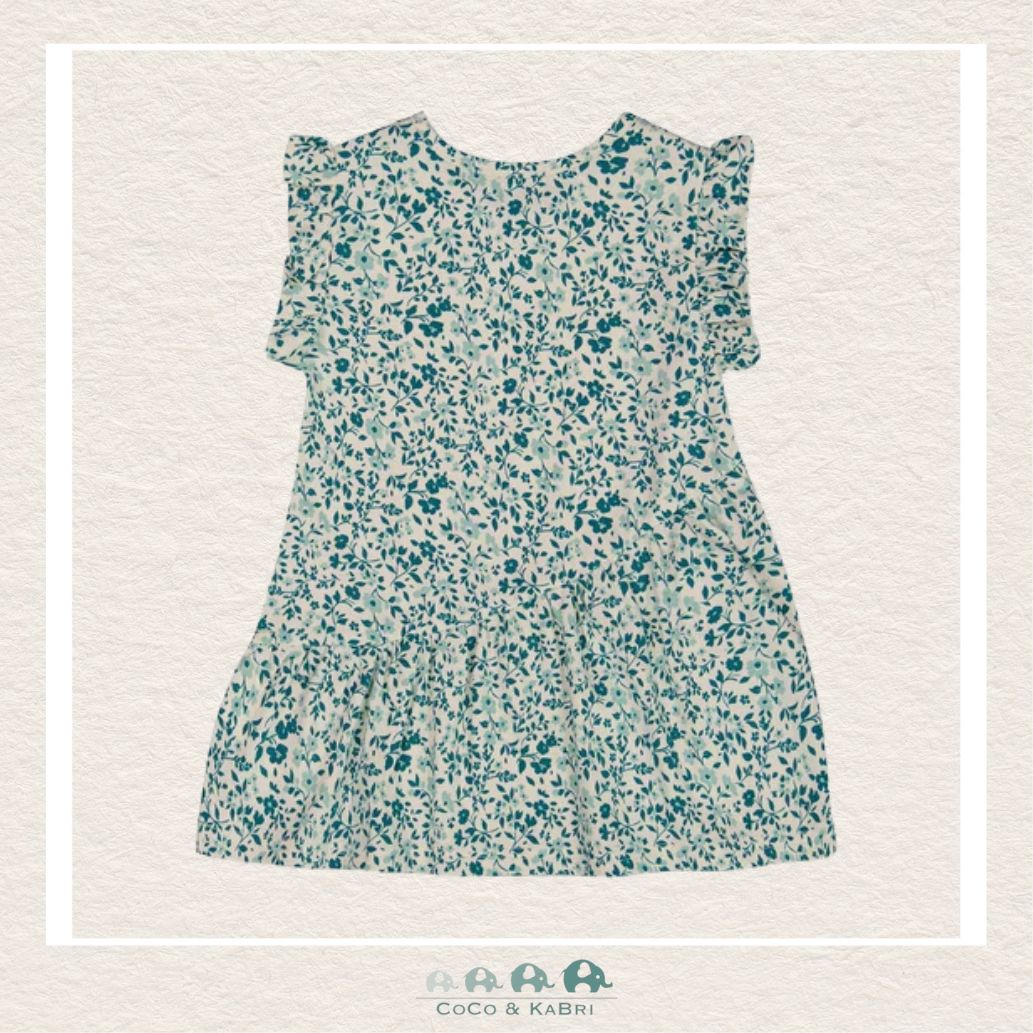 🇨🇦 Deux Par Deux Printed Organic Jersey Long Top Printed Blue, CoCo & KaBri Children's Boutique