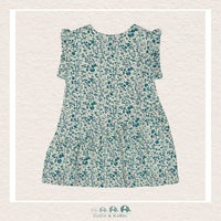 🇨🇦 Deux Par Deux Printed Organic Jersey Long Top Printed Blue, CoCo & KaBri Children's Boutique