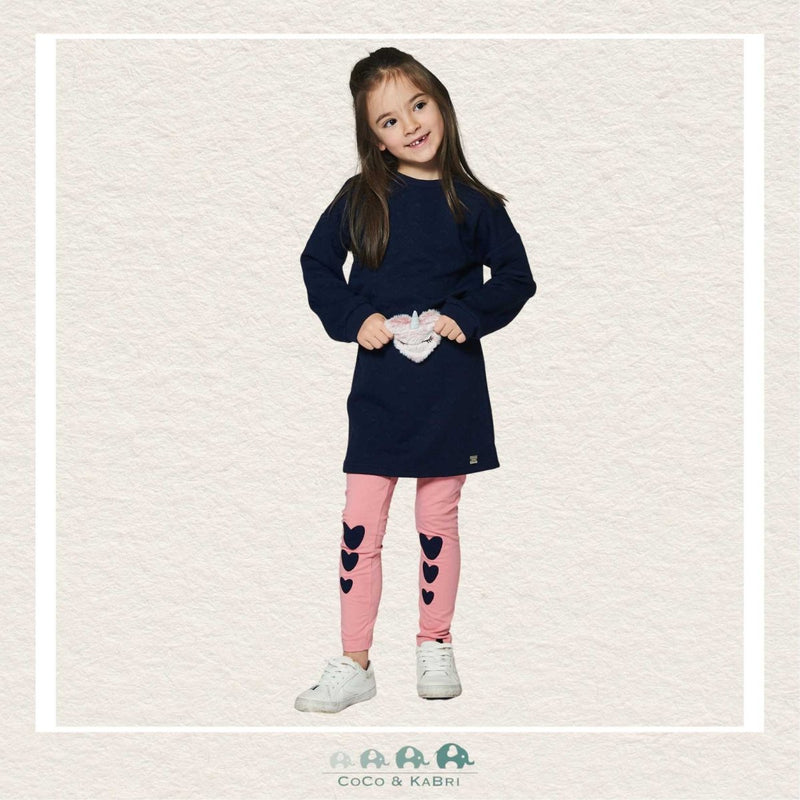 🇨🇦 Deux Par Deux Quilted Heart Fleece Dress, CoCo & KaBri Children's Boutique