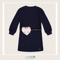 🇨🇦 Deux Par Deux Quilted Heart Fleece Dress, CoCo & KaBri Children's Boutique