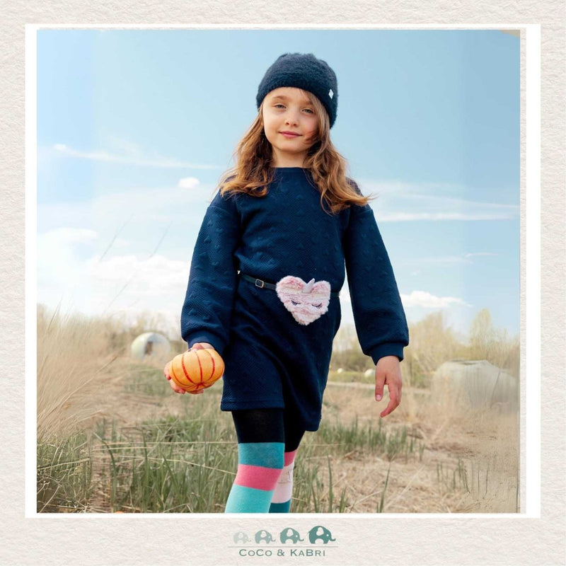 🇨🇦 Deux Par Deux Quilted Heart Fleece Dress, CoCo & KaBri Children's Boutique