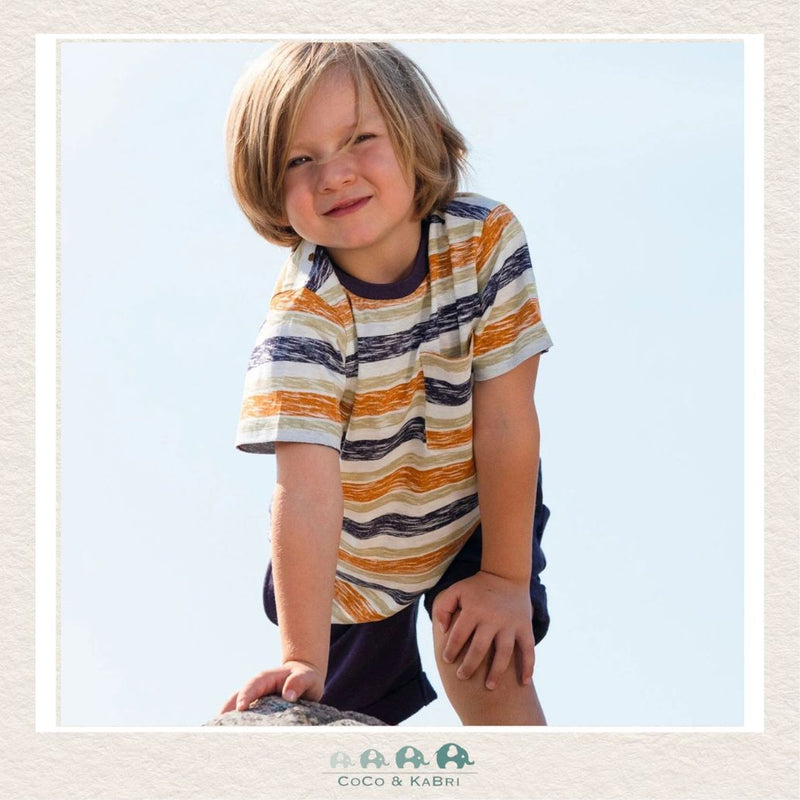🇨🇦 Deux Par Deux Short Sleeve T-Shirt Multi Stripes, CoCo & KaBri Children's Boutique