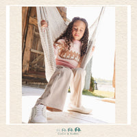 🇨🇦 Deux Par Deux Stretch Corduroy Wide Leg Pant - Moonlight, CoCo & KaBri Children's Boutique