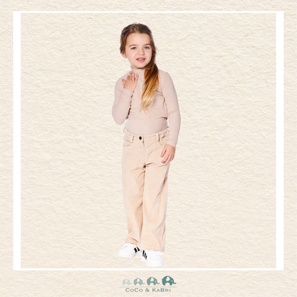 🇨🇦 Deux Par Deux Stretch Corduroy Wide Leg Pant - Moonlight, CoCo & KaBri Children's Boutique