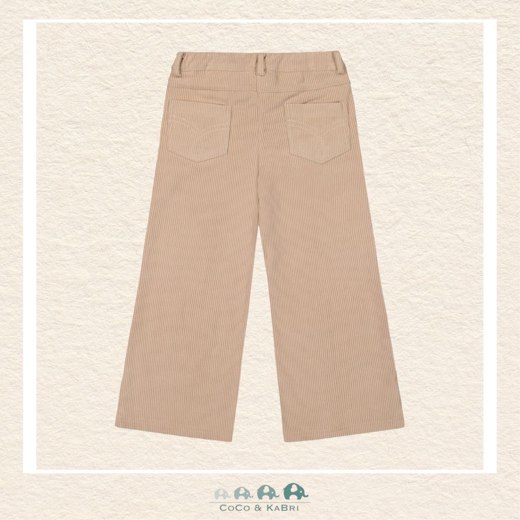 🇨🇦 Deux Par Deux Stretch Corduroy Wide Leg Pant - Moonlight, CoCo & KaBri Children's Boutique