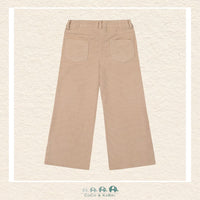 🇨🇦 Deux Par Deux Stretch Corduroy Wide Leg Pant - Moonlight, CoCo & KaBri Children's Boutique