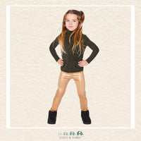 🇨🇦 Deux Par Deux Stretch Jersey Leggings - Gold, CoCo & KaBri Children's Boutique