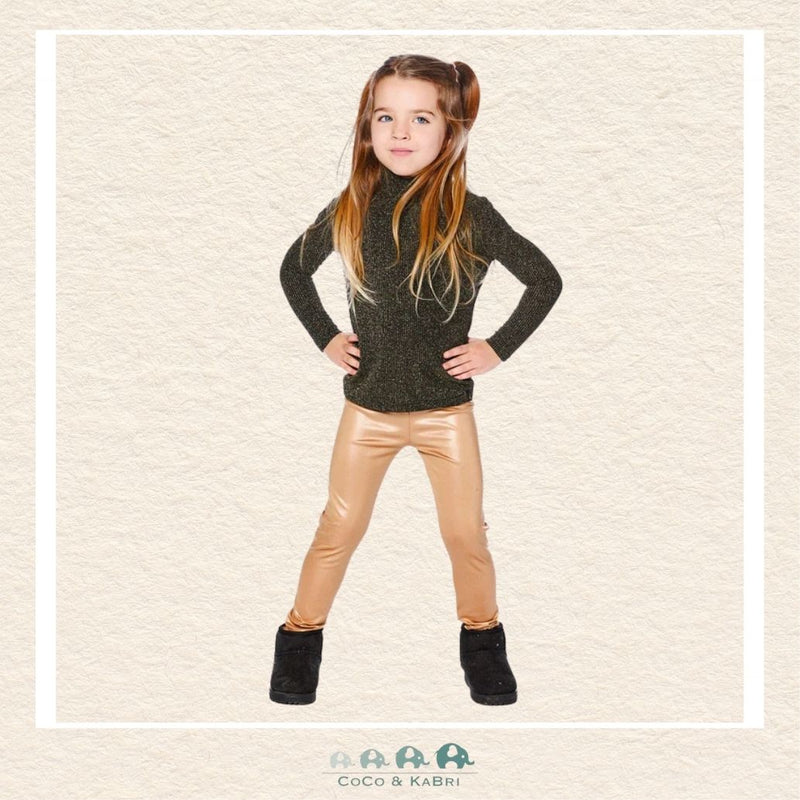 🇨🇦 Deux Par Deux Stretch Jersey Leggings - Gold, CoCo & KaBri Children's Boutique