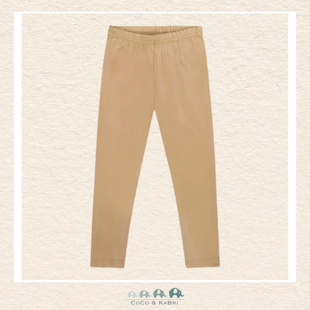 🇨🇦 Deux Par Deux Stretch Jersey Leggings - Gold, CoCo & KaBri Children's Boutique