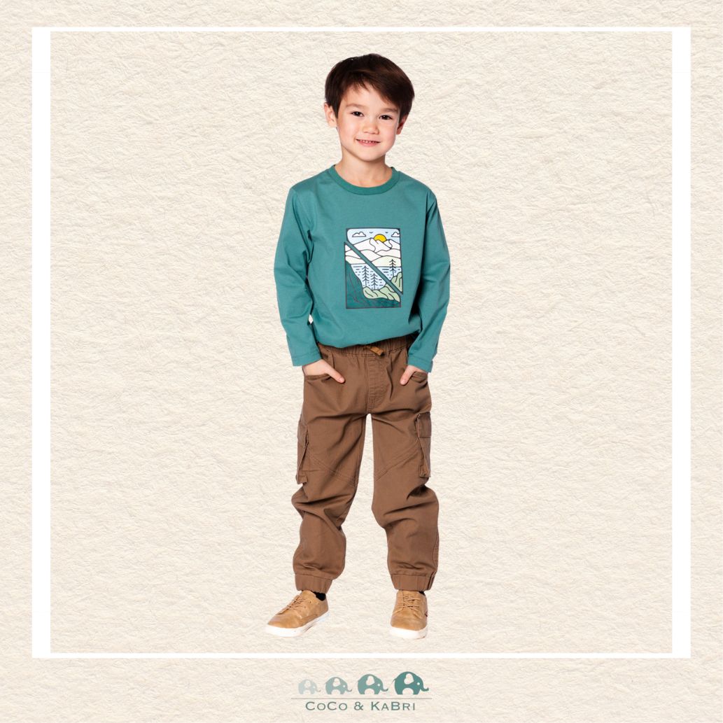 🇨🇦 Deux Par Deux Stretch Twill Jogger Pants With Cargo Pockets, CoCo & KaBri Children's Boutique