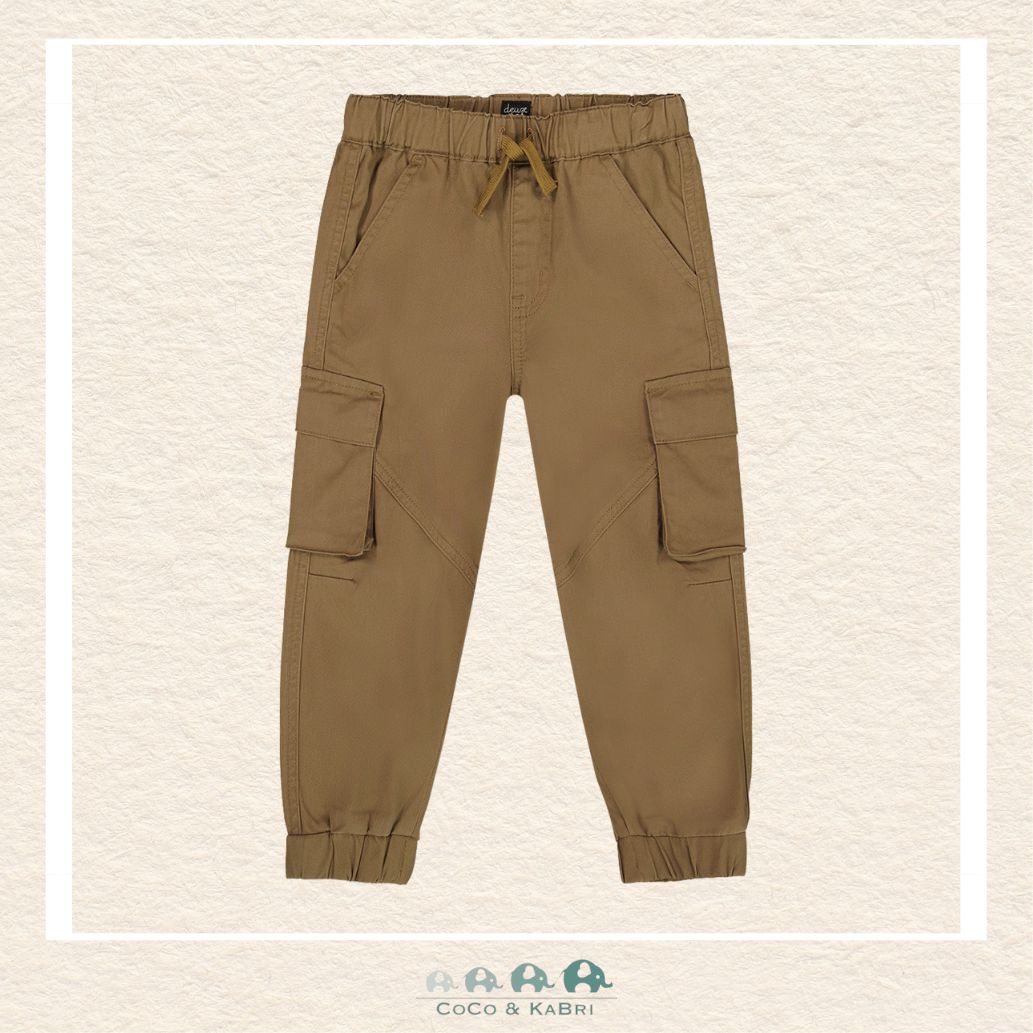 🇨🇦 Deux Par Deux Stretch Twill Jogger Pants With Cargo Pockets, CoCo & KaBri Children's Boutique