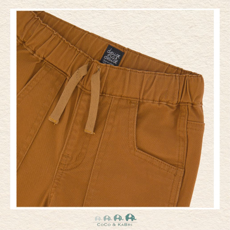 🇨🇦 Deux Par Deux Stretch Twill Jogger Pants With Patch Pockets, CoCo & KaBri Children's Boutique