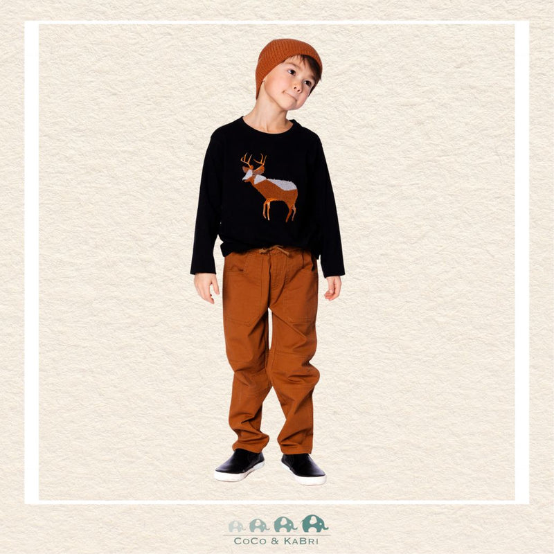 🇨🇦 Deux Par Deux Stretch Twill Jogger Pants With Patch Pockets, CoCo & KaBri Children's Boutique