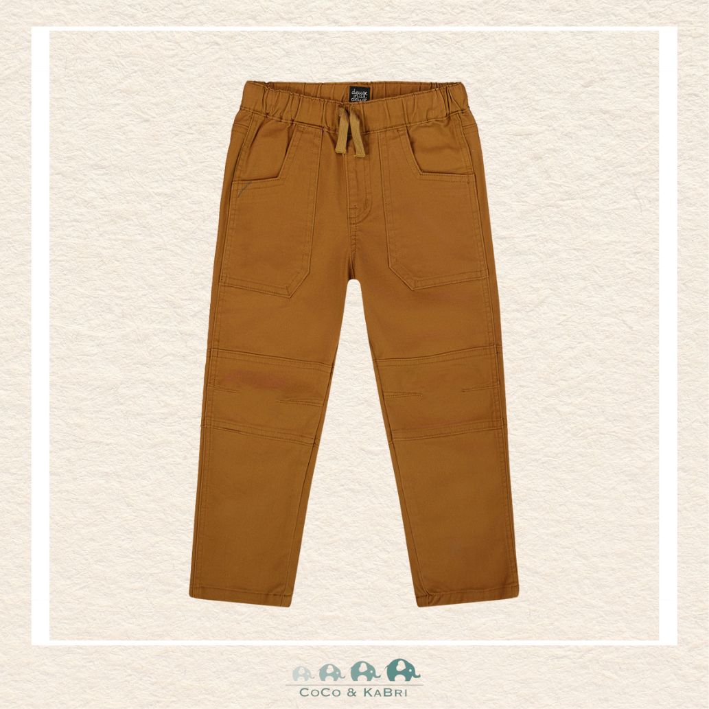 🇨🇦 Deux Par Deux Stretch Twill Jogger Pants With Patch Pockets, CoCo & KaBri Children's Boutique