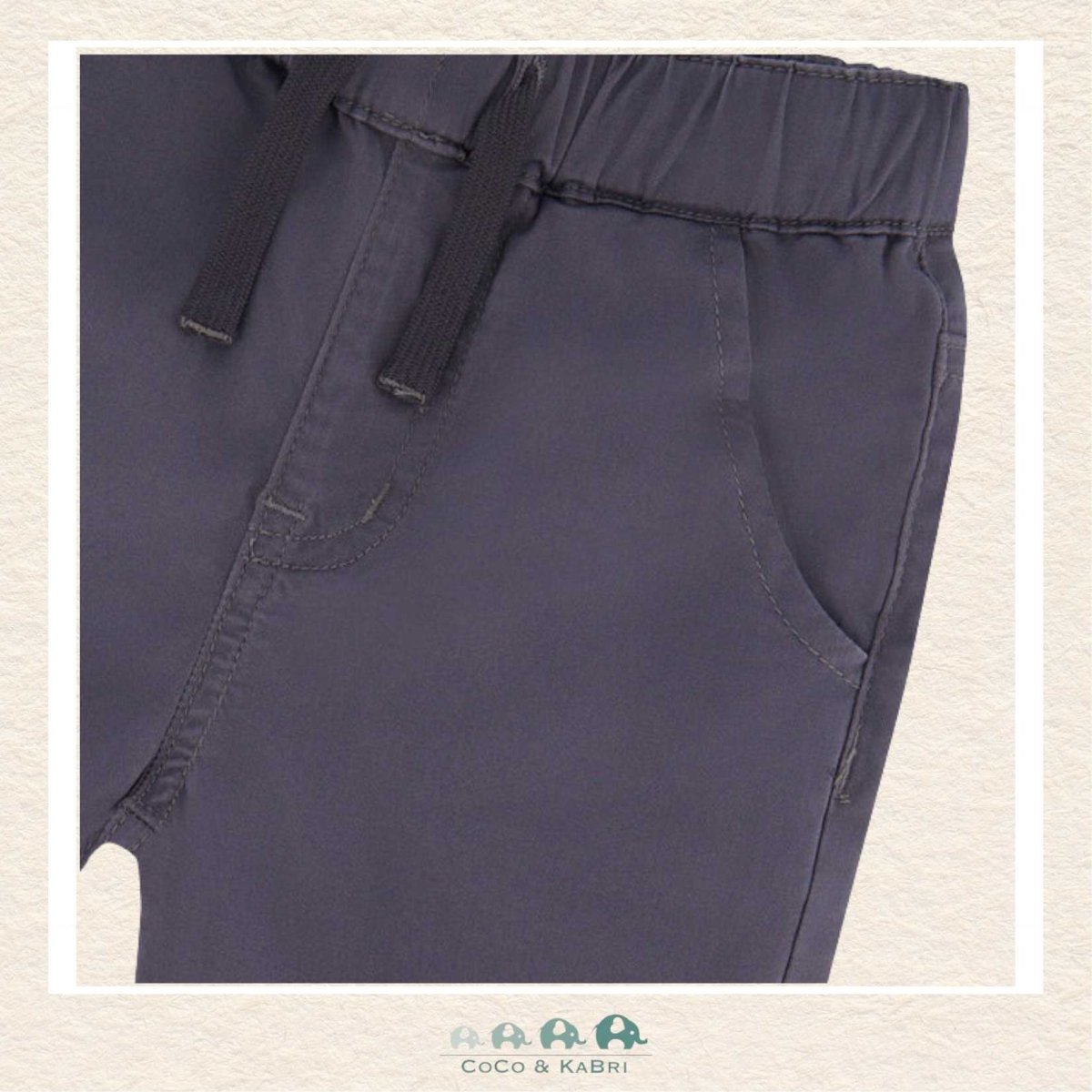 🇨🇦 Deux Par Deux: Stretch Twill Shorts Grey, CoCo & KaBri Children's Boutique, Brooks Alberta Canada