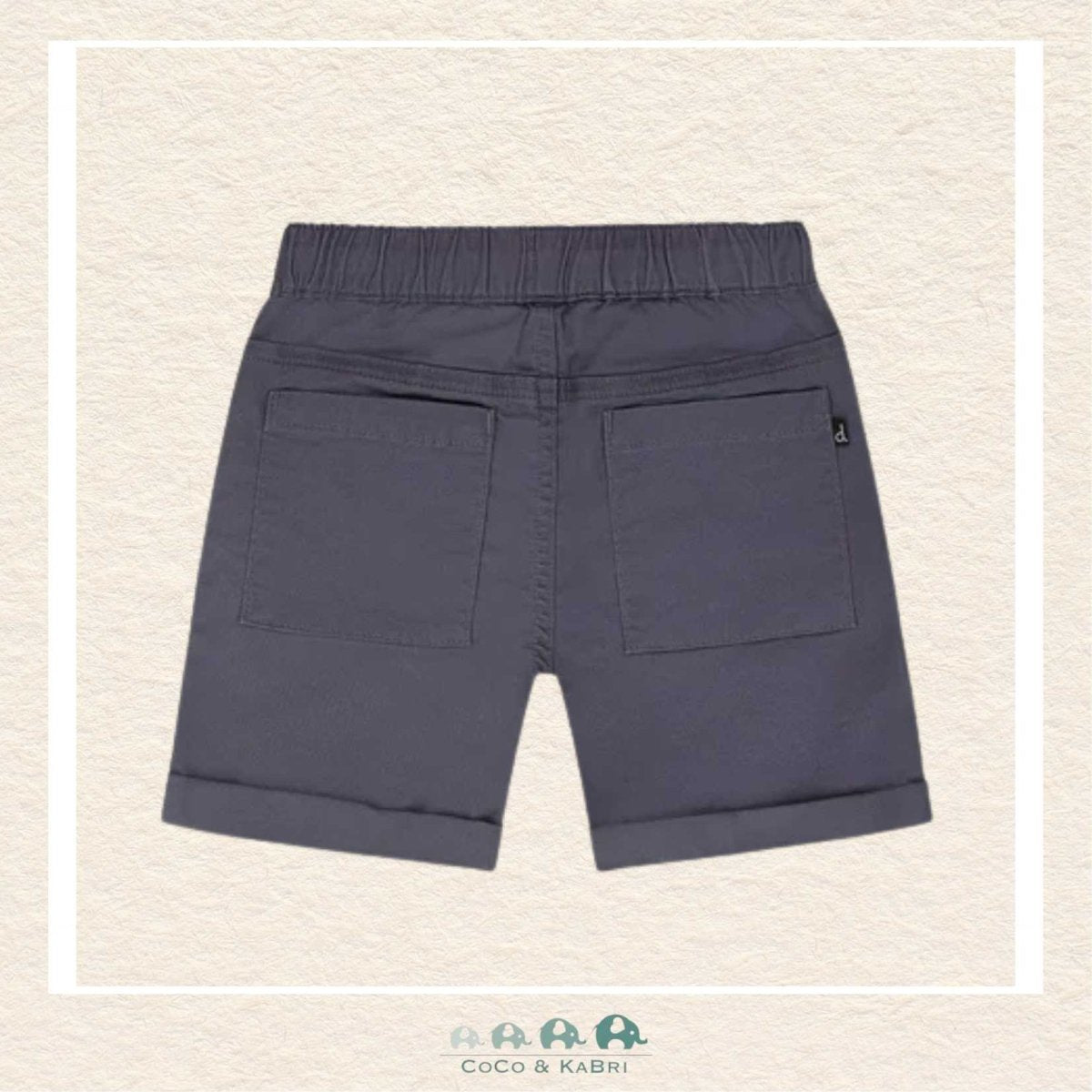 🇨🇦 Deux Par Deux: Stretch Twill Shorts Grey, CoCo & KaBri Children's Boutique, Brooks Alberta Canada