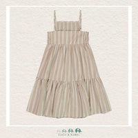 🇨🇦 Deux Par Deux Striped Linen Dress, CoCo & KaBri Children's Boutique