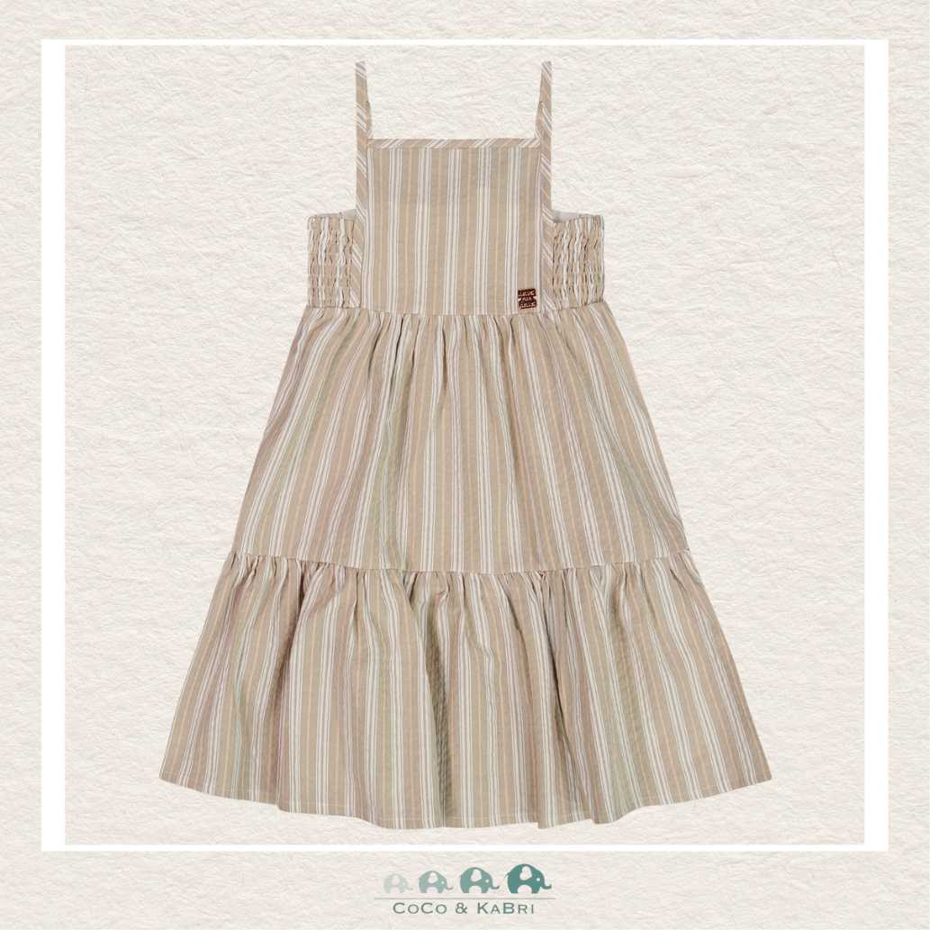🇨🇦 Deux Par Deux Striped Linen Dress, CoCo & KaBri Children's Boutique