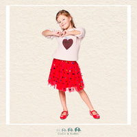 🇨🇦 Deux Par Deux Sweater With Heart Sequins, CoCo & KaBri Children's Boutique