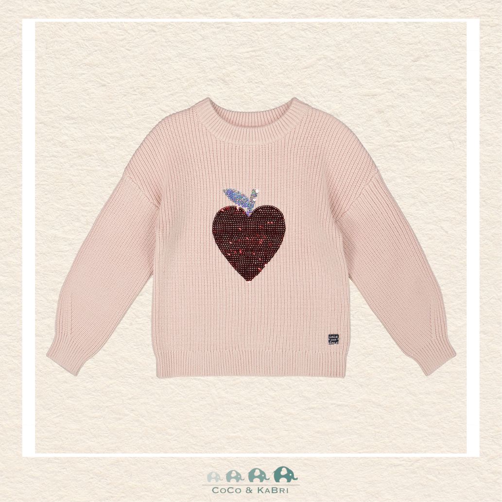 🇨🇦 Deux Par Deux Sweater With Heart Sequins, CoCo & KaBri Children's Boutique