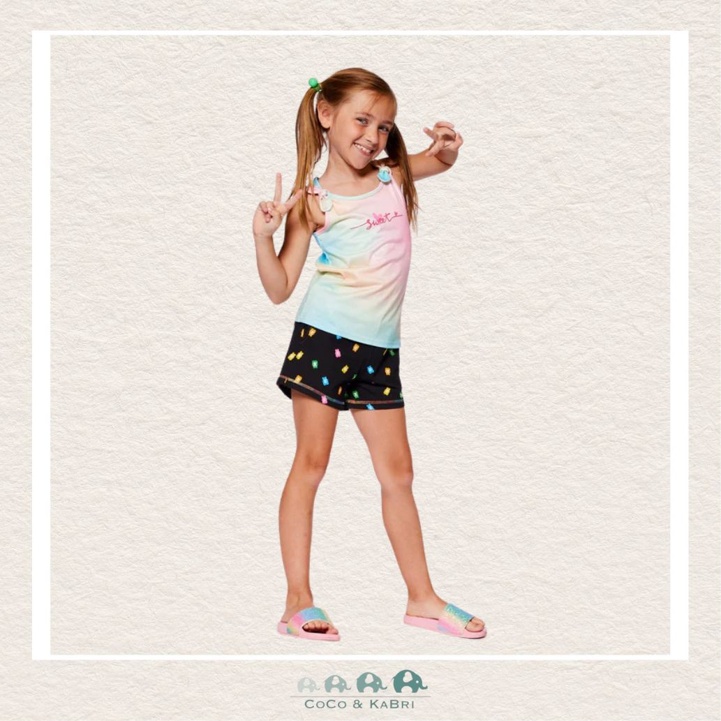 Deux Par Deux: Tank Top With Knots Multicolored Tie Dye, CoCo & KaBri Children's Boutique
