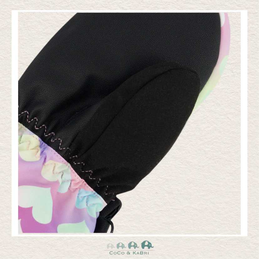 🇨🇦 Deux Par Deux Technical Mittens Lilac Printed Hearts, CoCo & KaBri Children's Boutique
